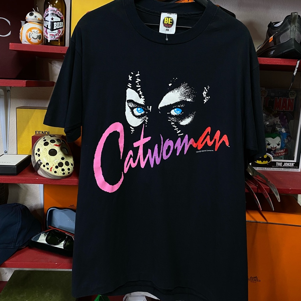 Vintage 1992 Cat Women T-Shirt DC Comics Tee Large